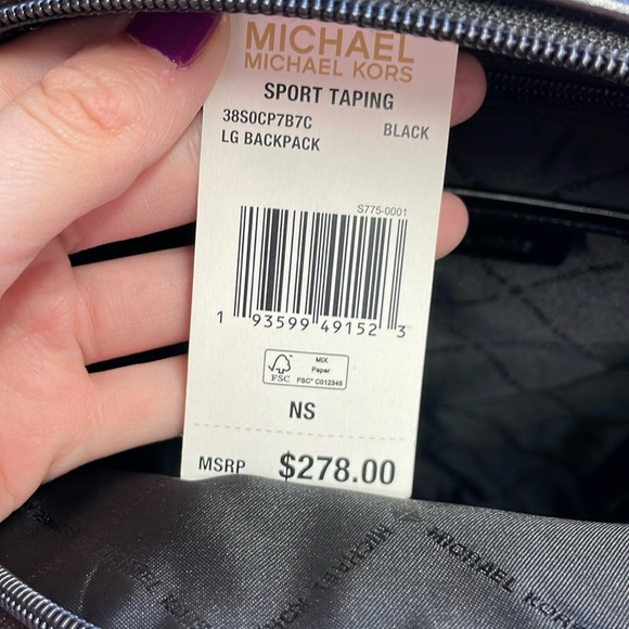 NWT Michael Kors Sport Nylon Large Backpack - Picture 6 of 15